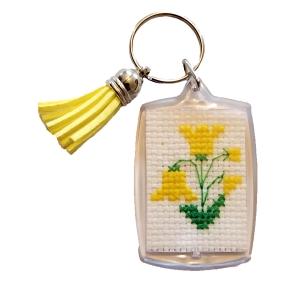 Yellow Floral Keyring